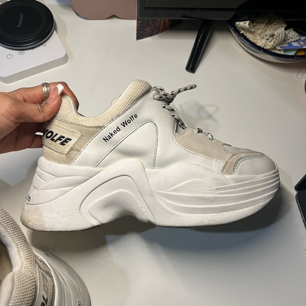 Naked Wolfe Women's White Sneakers